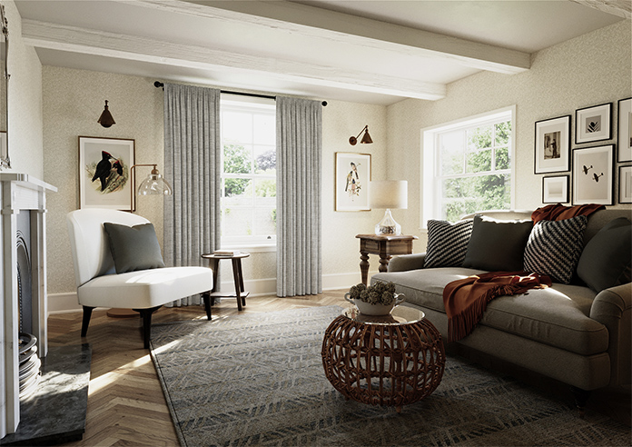 Friar, Twine Grey - Made to Measure Curtains - Image 7